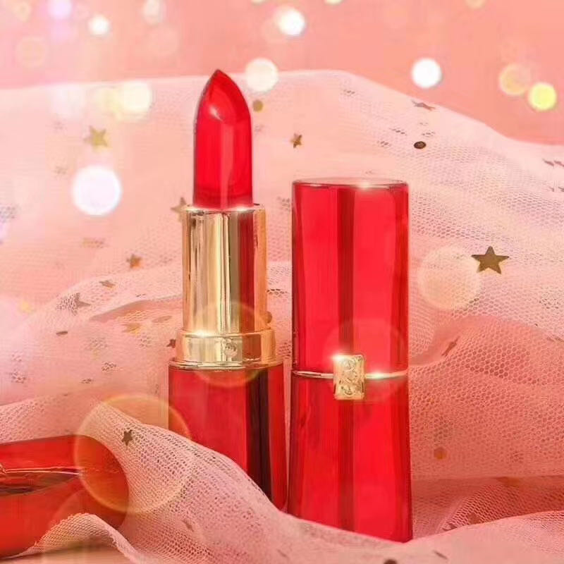 美颜秘笈果冻口红芭比粉 烈焰红 果粒橙3色可选 天然植物成分无毒无害 健康安全 根据人体ph值变色 超级好用 各有所爱商城网站