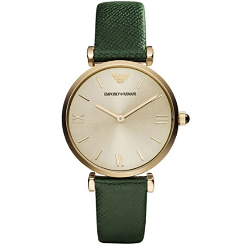 阿玛尼（Emporio Armani)手表皮质表带休闲时尚石