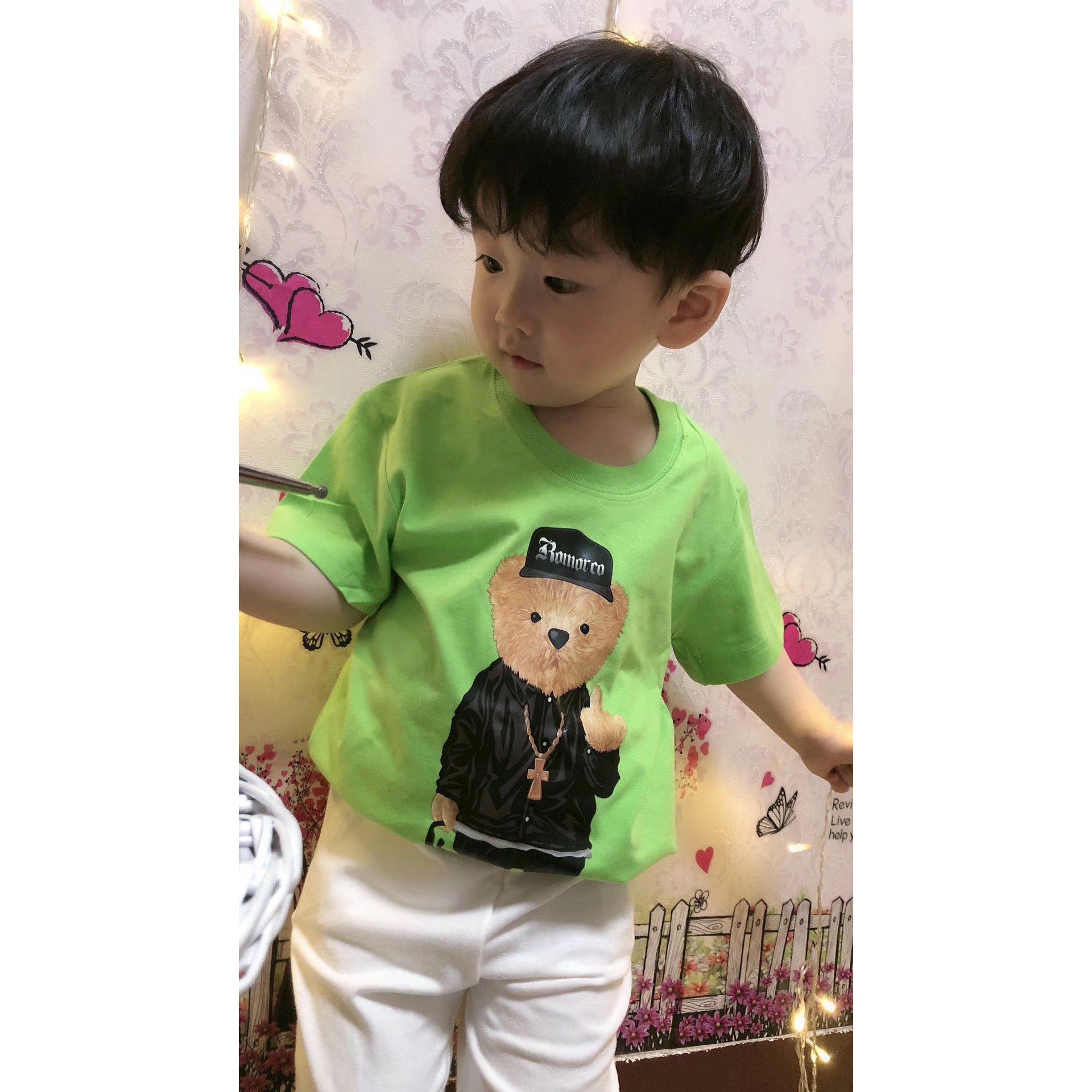 【狂暑价18.6】小熊 纯棉儿童T恤短袖（实拍图）
