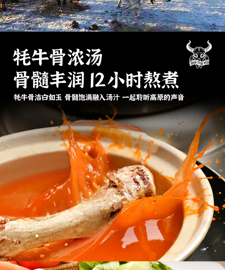 极地物语 青藏高原 牦牛骨浓汤刀削面 非油炸方便速食特产(图6)