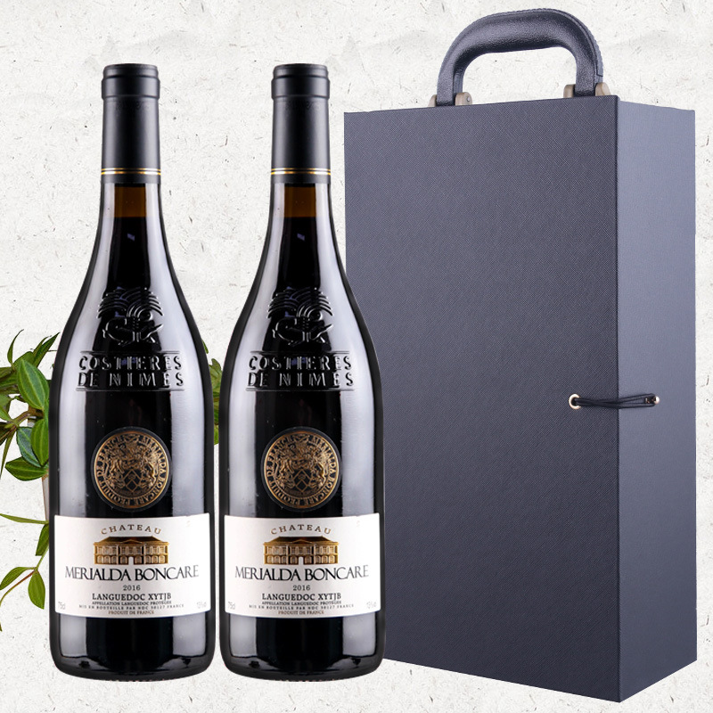 礼盒装法国红酒进口低价干红葡萄酒重瓶春节礼物