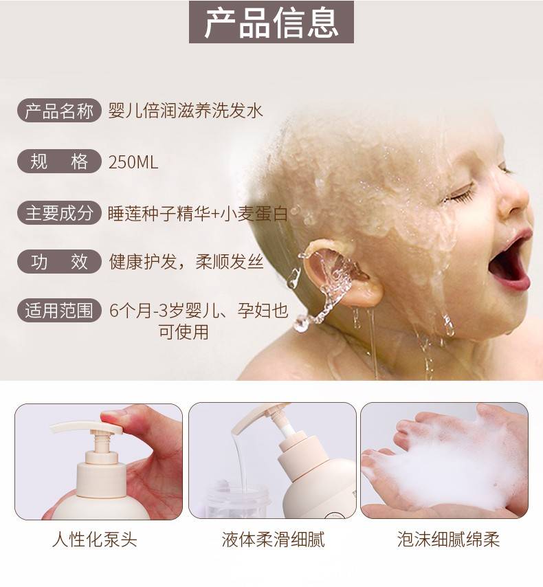 洛克泰迪婴儿倍润滋养洗发水250ml(图12)