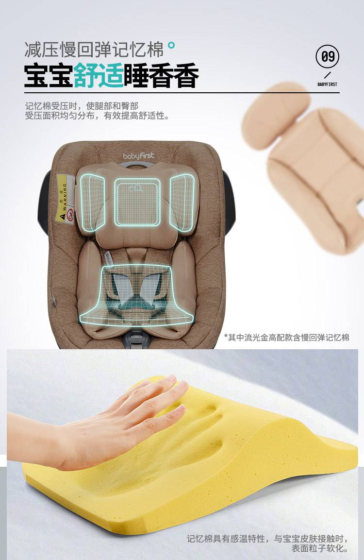 宝贝第一babyfirst安全座椅0-4岁360度旋转启萌(图17)